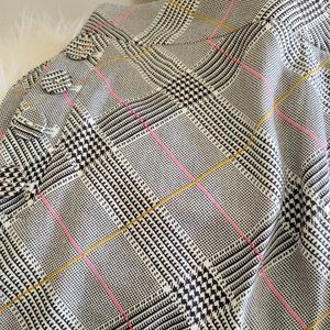 ETCETERA LINEN HOUNDSTOOTH SLACKS